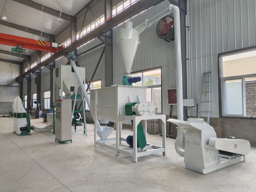 Feed pellet machine production line