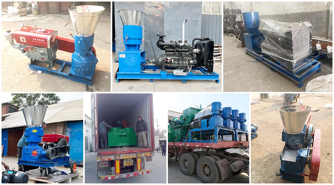 diesel version Flat die feed pellet machine