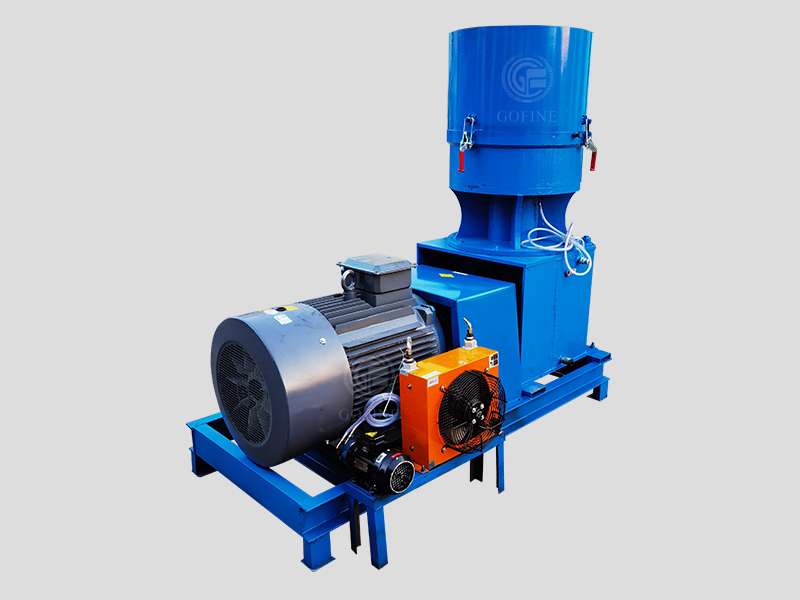 Flat die feed pellet machine