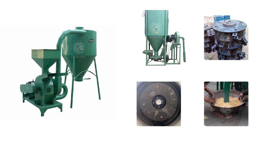 Feed crushing and mixing equipment