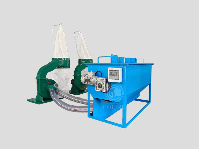 Horizontal feed countercurrent cooler