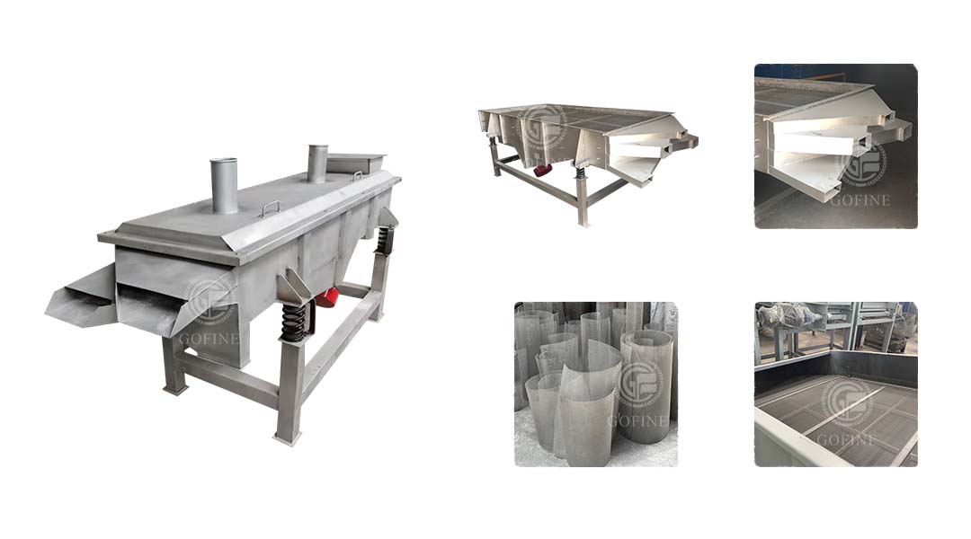 Feed vibrating screening machine