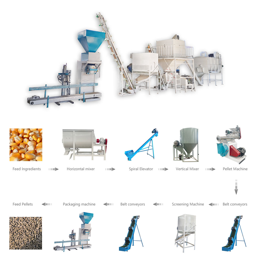 Ring die feed pellet production line