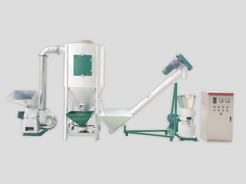 Small household feed pellet production line