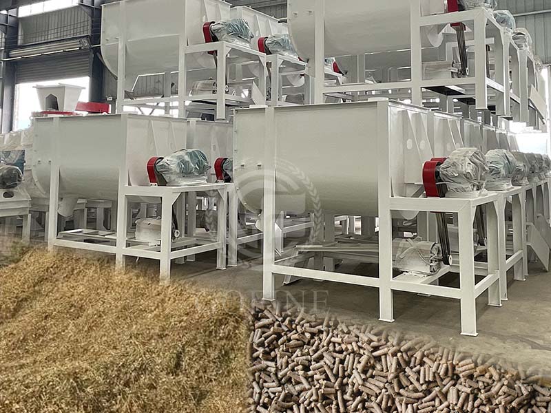 1T output pig farm feed mixer