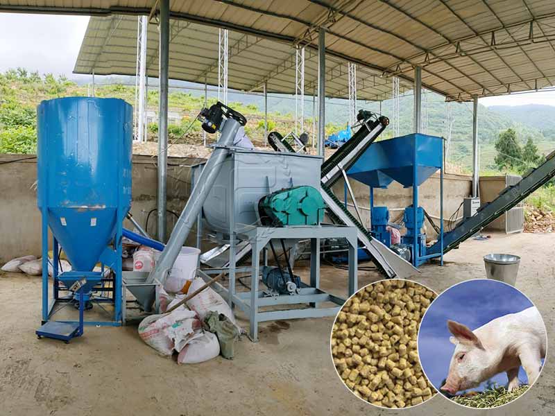 Excellent production pig feed production line supplier