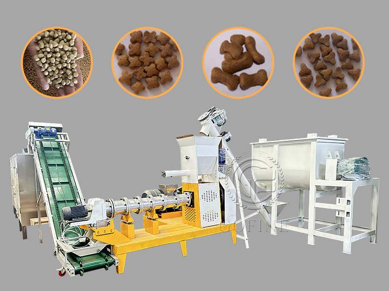 Fully automatic pet food pellet making machine