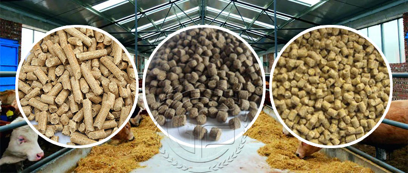 cattle farms feed pellet machine unit