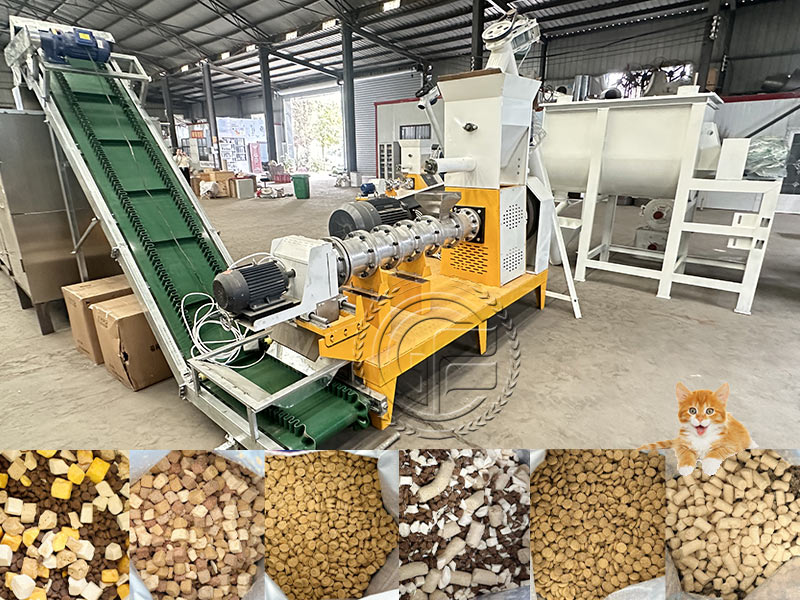 Large scale intelligent cat food production line